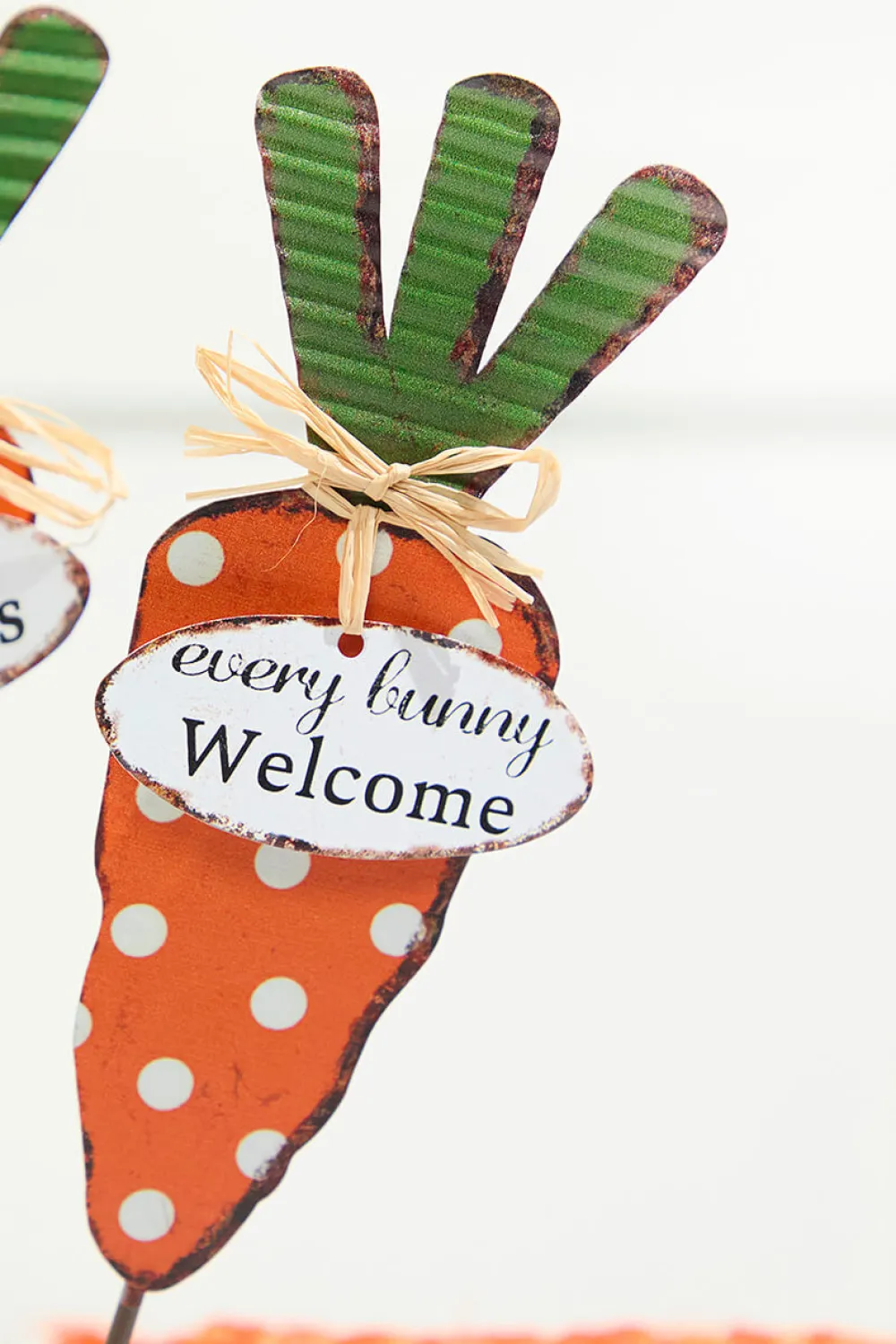 Decorator's Warehouse 13.9" Metal Easter Carrot Stake > Easter Decor|Easter Decor