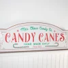 Decorator's Warehouse 28” Metal Embossed Candy Cane Wall Sign > North Pole Party|Christmas Accents