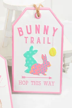 Decorator's Warehouse 12" Metal Embossed Easter Wall Sign > Easter Decor|Easter Decor