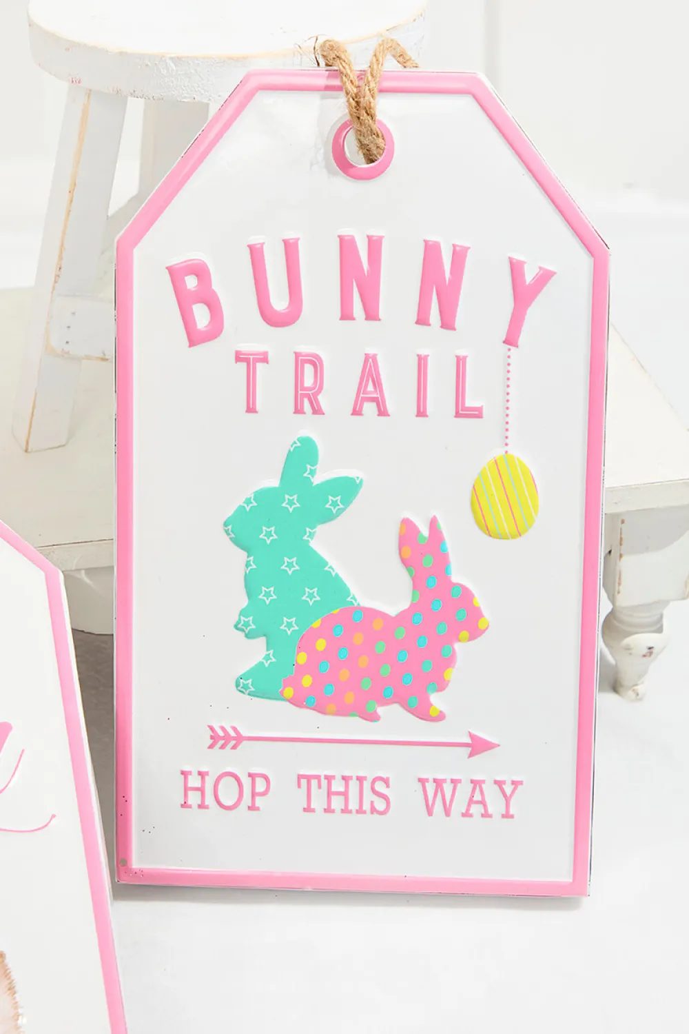 Decorator's Warehouse 12" Metal Embossed Easter Wall Sign > Easter Decor|Easter Decor