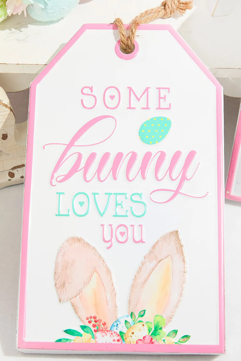 Decorator's Warehouse 12" Metal Embossed Easter Wall Sign > Easter Decor|Easter Decor