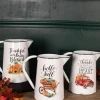 Decorator's Warehouse 15.5” Metal Harvest Pitcher > Fall Decor|Fall Decor