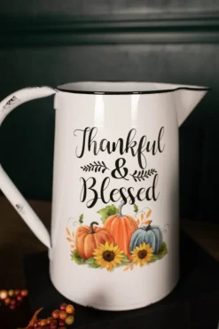 Decorator's Warehouse 15.5” Metal Harvest Pitcher > Fall Decor|Fall Decor