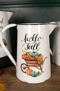 Decorator's Warehouse 15.5” Metal Harvest Pitcher > Fall Decor|Fall Decor
