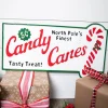 Decorator's Warehouse 23.6” Metal Holiday North Pole’s Finest Candy Canes Wall Sign > Sale|Christmas Sale