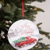 Decorator's Warehouse 6.6” Metal Holiday Winter Scene Ornament > Christmas Ornaments|Christmas Ornaments