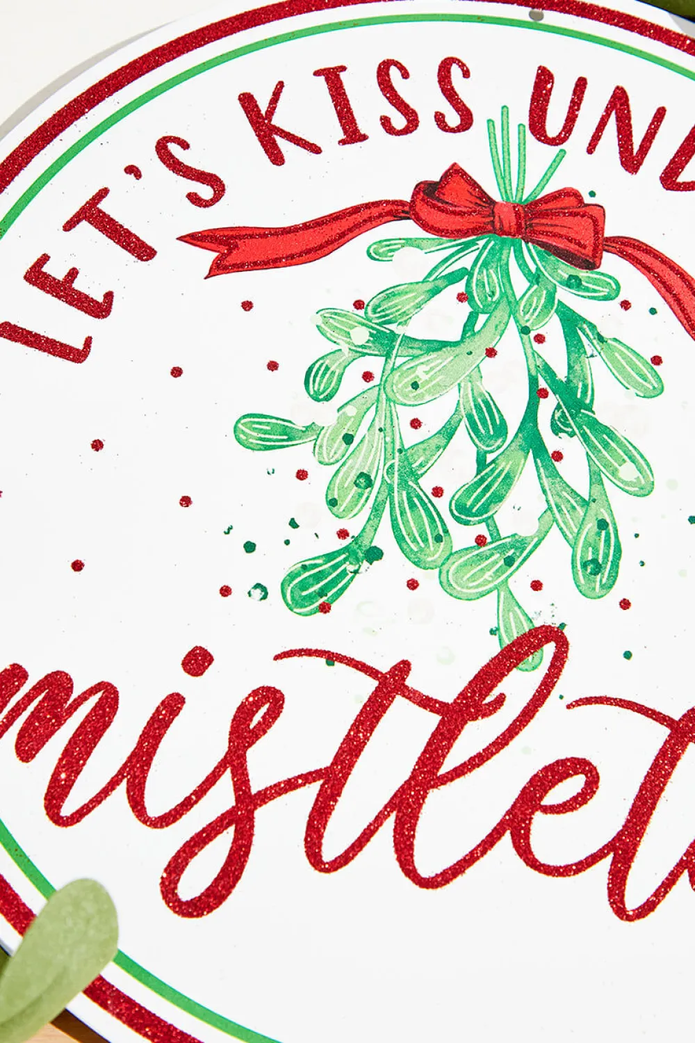 Decorator's Warehouse 12" Metal "Lets Kiss Under the Mistletoe" Sign > Best Sellers|Believe