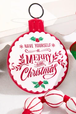 Decorator's Warehouse 7" Metal Merry Christmas Ornament Sign > Believe|Christmas Accents