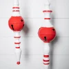 Decorator's Warehouse 20" Metal Peppermint Holiday Finial Ornament - Small > Christmas Decor|Christmas Ornaments