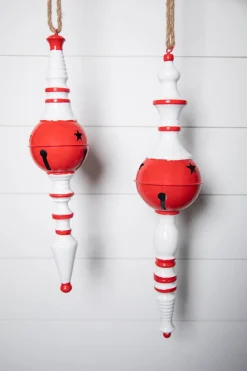 Decorator's Warehouse 24" Metal Peppermint Holiday Finial Ornament - Large > Sale|Christmas Sale