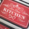 Decorator's Warehouse Metal & Wood Engraved Holiday Trays - Set of 2 > Gingerbread|Christmas Accents