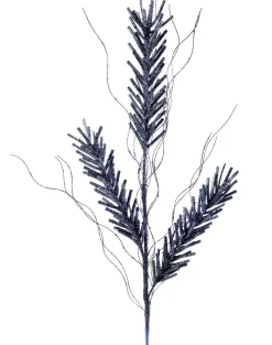 Decorator's Warehouse 30” Midnight Blue Glitter Pine Spray > Blue Christmas|Christmas Sprays