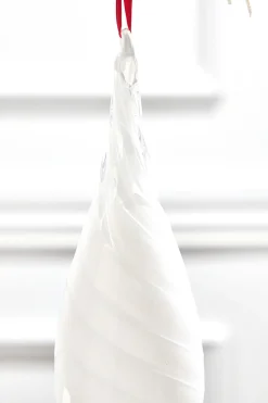 Decorator's Warehouse 12.5" Milky Way Swirl Glass Finial Drop Ornament > White Christmas|Christmas Decor