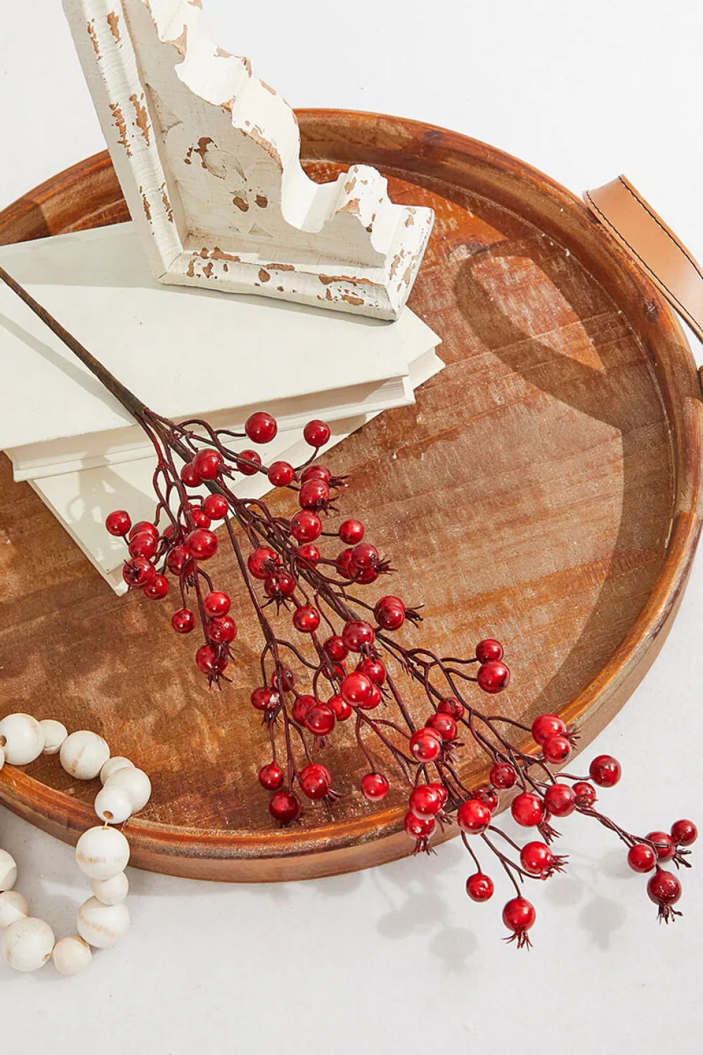 Decorator's Warehouse 23” Mini Crabapple Spray > Cardinal|Christmas Sprays