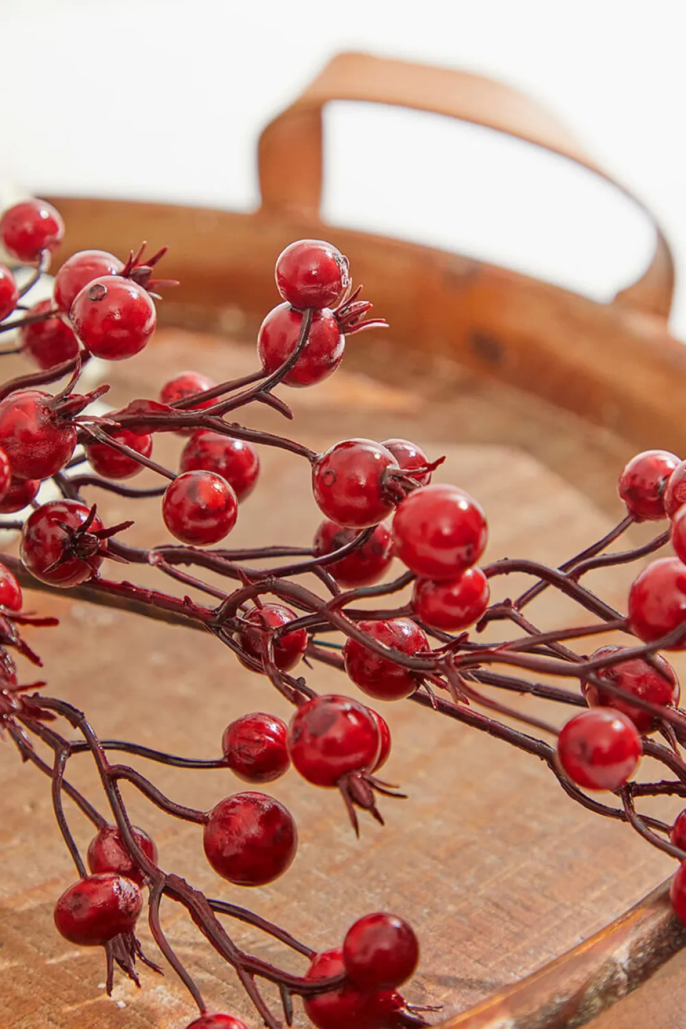 Decorator's Warehouse 23” Mini Crabapple Spray > Cardinal|Christmas Sprays