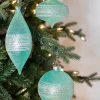 Decorator's Warehouse 4-7" Mint Glitter Sweet Shoppe Ornament - 3 Pc/Box > Boxed Sets|Christmas Decor