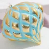 Decorator's Warehouse 5” Mint Green & Gold Onion Ornament > Christmas Ornaments|Santa'S Sweet Shoppe