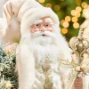 Decorator's Warehouse 21" Mint Julep Santa With Tree And Base > Christmas Decor|Santas & Angels