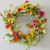 Decorator's Warehouse 24" Mixed Daisy Wreath > Christmas Decor|All Wreaths