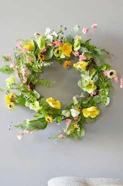 Decorator's Warehouse 24" Mixed Flower Wreath > Christmas Decor|All Wreaths