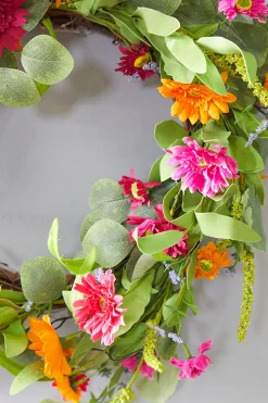 Decorator's Warehouse 24" Mixed Gerbera Wreath > Christmas Decor|All Wreaths