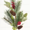 Decorator's Warehouse 29” Mixed Pine Berry Pinecone Spray > Cardinal|Christmas Sprays