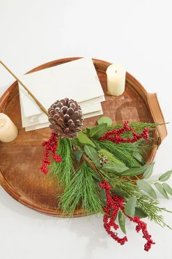 Decorator's Warehouse 32” Mixed Pinecone Berry Spray > Cardinal|Christmas Sprays