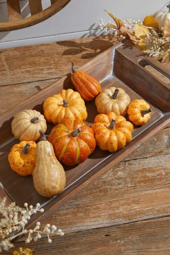 Decorator's Warehouse Mixed Pumpkin Asssortment - Set of 9 > Fall Decor|Fall Decor