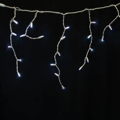 Decorator's Warehouse 5MM Icicle Lights - Pure White > Outdoor Lighting|Light Strands