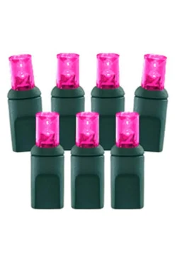 Decorator's Warehouse 5mm Pink - 70L 4" Spacing > 5Mm Led Strands|Light Strands