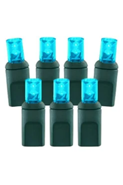 Decorator's Warehouse 5mm Teal - 70L 4" Spacing > 5Mm Led Strands|Light Strands