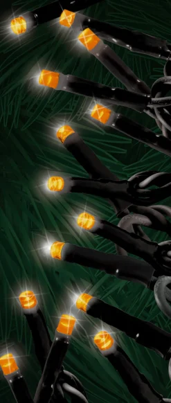 Decorator's Warehouse 3mm Twinkle Orange 100 LED Micro Light Set > Outdoor Lighting|Light Strands