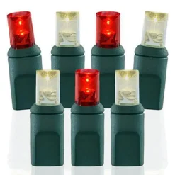 Decorator's Warehouse 5mm Warm White/Red - 70L 4" Spacing > 5Mm Led Strands|Light Strands