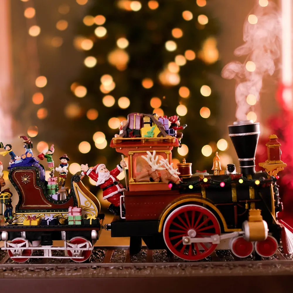 Decorator's Warehouse 16" Mr. Christmas Animated Santa's Express Train > Mr. Christmas|Mr. Christmas