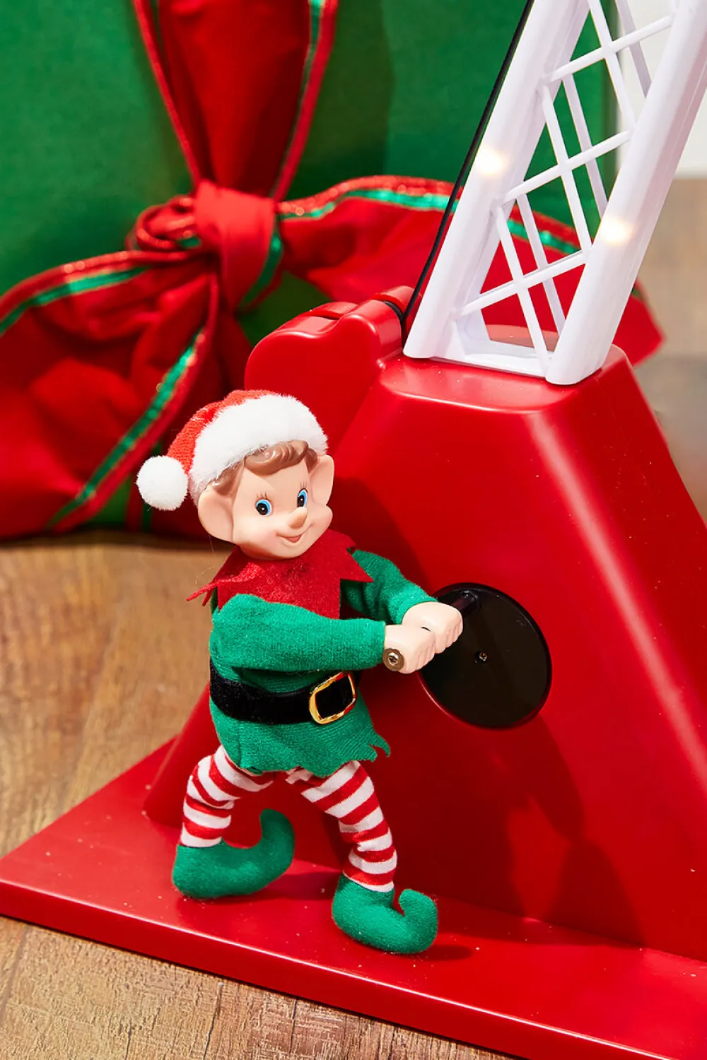 Decorator's Warehouse 43" Mr. Christmas Animated Santa's Crane > Retro Brites|Christmas Decor