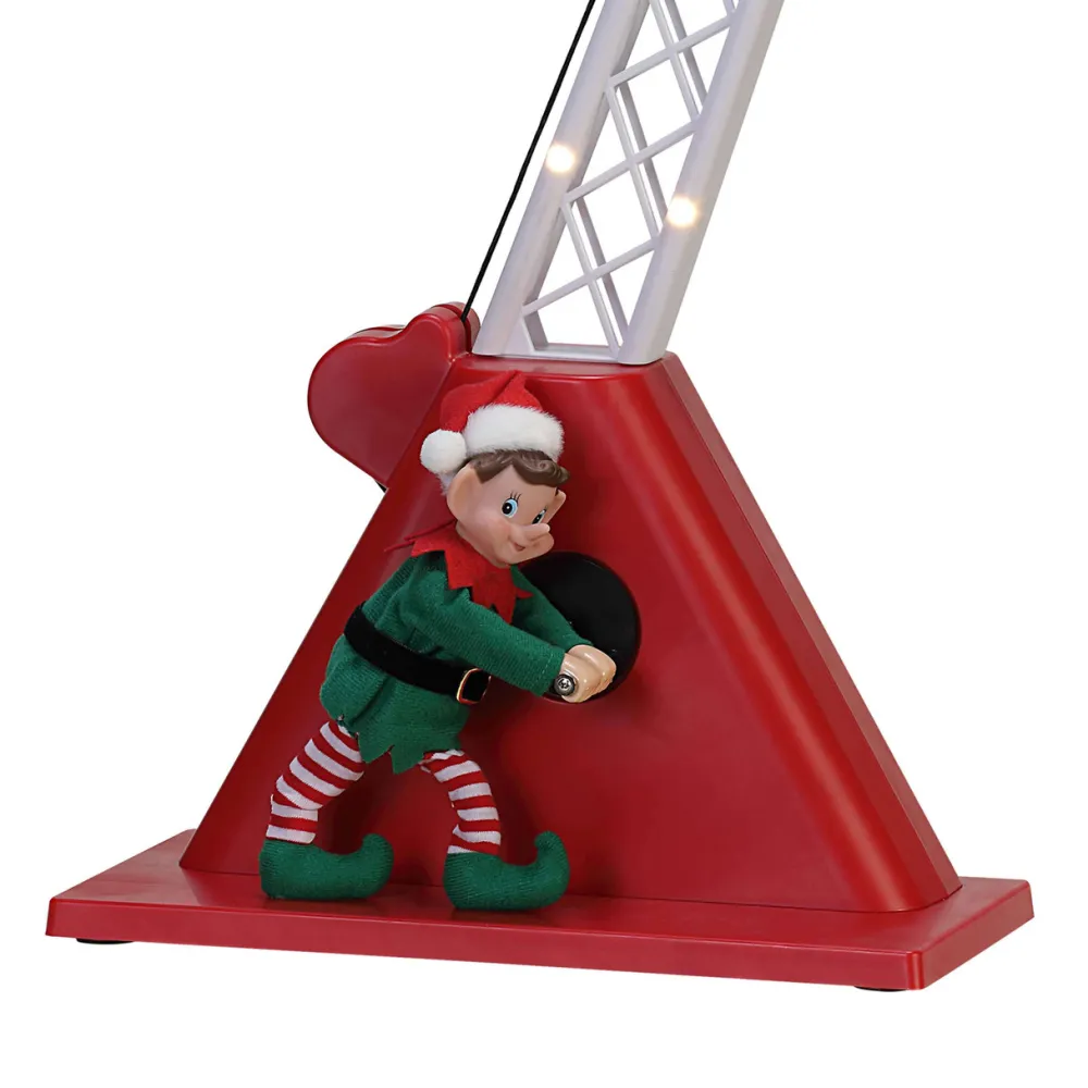 Decorator's Warehouse 43" Mr. Christmas Animated Santa's Crane > Retro Brites|Christmas Decor