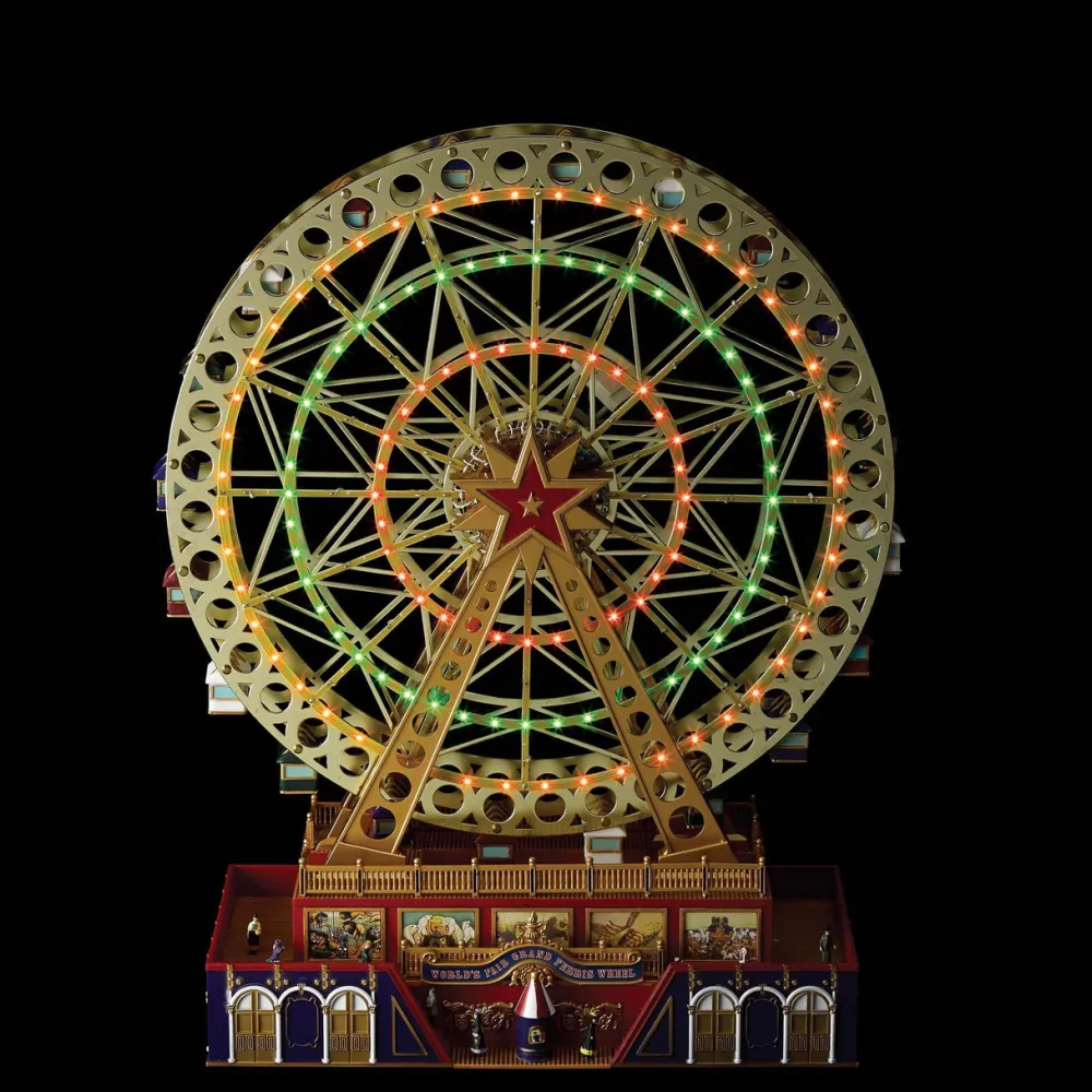 Decorator's Warehouse 15" Mr. Christmas Animated World's Fair Grand Ferris Wheel > Christmas Decor|Retro Brites