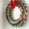 Decorator's Warehouse 30" Mr. Christmas C9 Bulb Wreath - Red, Green & Clear > Retro Brites|Christmas Decor
