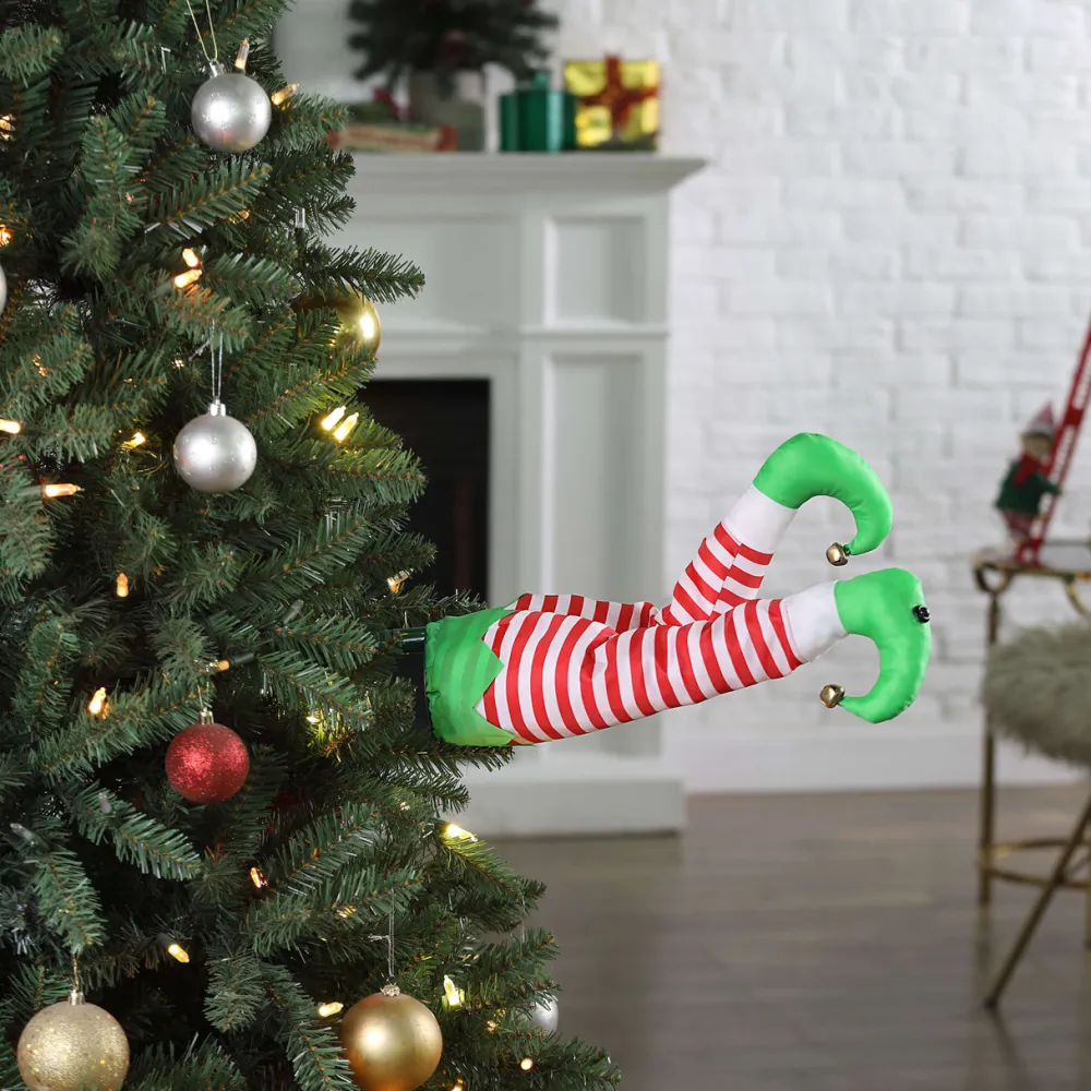 Decorator's Warehouse 16" Mr. Christmas Elf Kickers - Green Boots > Christmas Decor|Mr. Christmas
