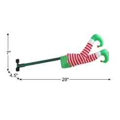Decorator's Warehouse 16" Mr. Christmas Elf Kickers - Green Boots > Christmas Decor|Mr. Christmas