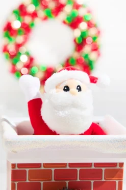 Decorator's Warehouse 16" Mr. Christmas Santa in Chimney > Christmas Sale|Christmas Decor