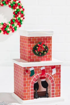 Decorator's Warehouse 16" Mr. Christmas Santa in Chimney > Christmas Sale|Christmas Decor