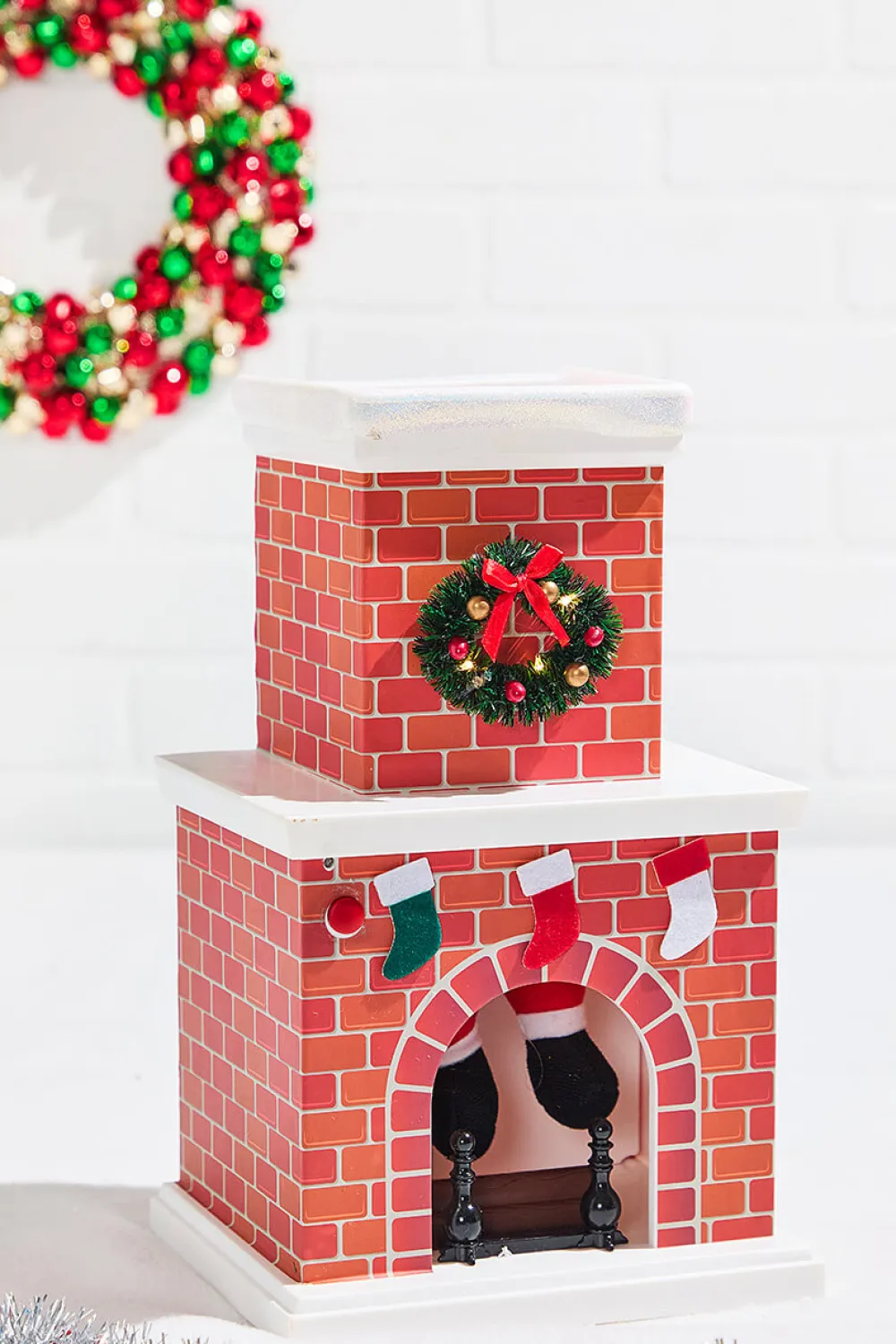 Decorator's Warehouse 16" Mr. Christmas Santa in Chimney > Christmas Sale|Christmas Decor