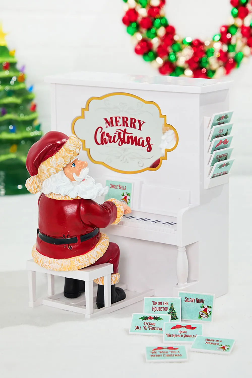 Decorator's Warehouse 10" Mr. Christmas Sing Along Santa W/ 12 Song Sheets > Christmas Sale|Christmas Decor