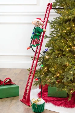 Decorator's Warehouse 40" Mr. Christmas Super Climbing Plush Elf > Christmas Decor|Mr. Christmas
