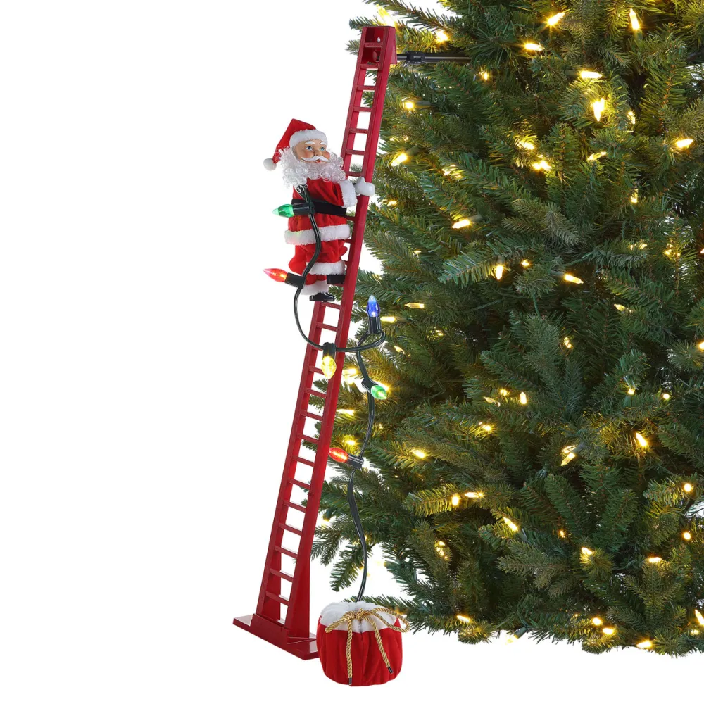 Decorator's Warehouse 40" Mr. Christmas Super Climbing Santa > Retro Brites|Christmas Decor