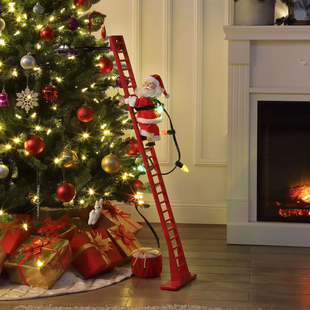 Decorator's Warehouse 40" Mr. Christmas Super Climbing Santa > Retro Brites|Christmas Decor