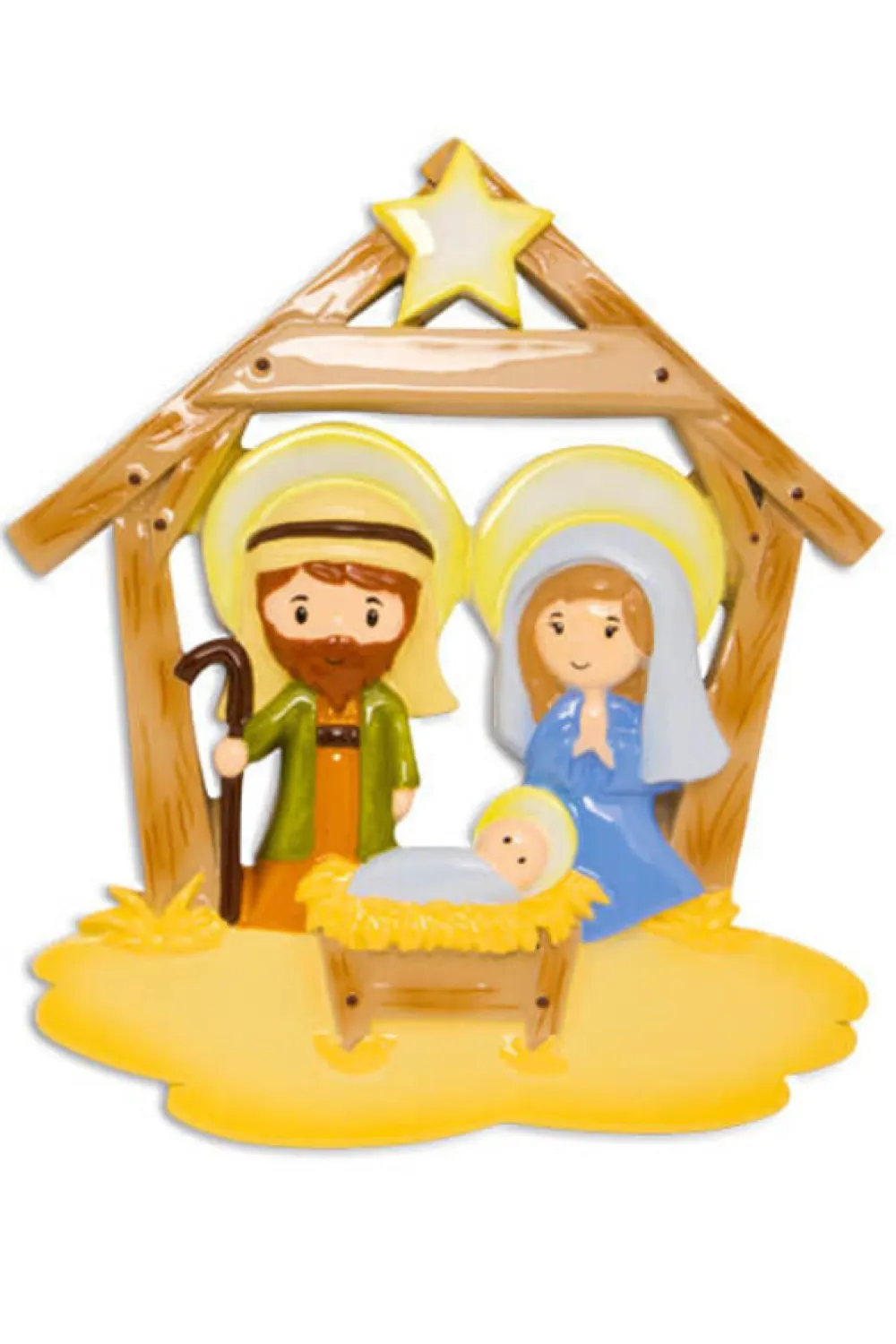 Decorator's Warehouse 5" Nativity Customizable Ornament > Christmas Ornaments|Christmas Decor