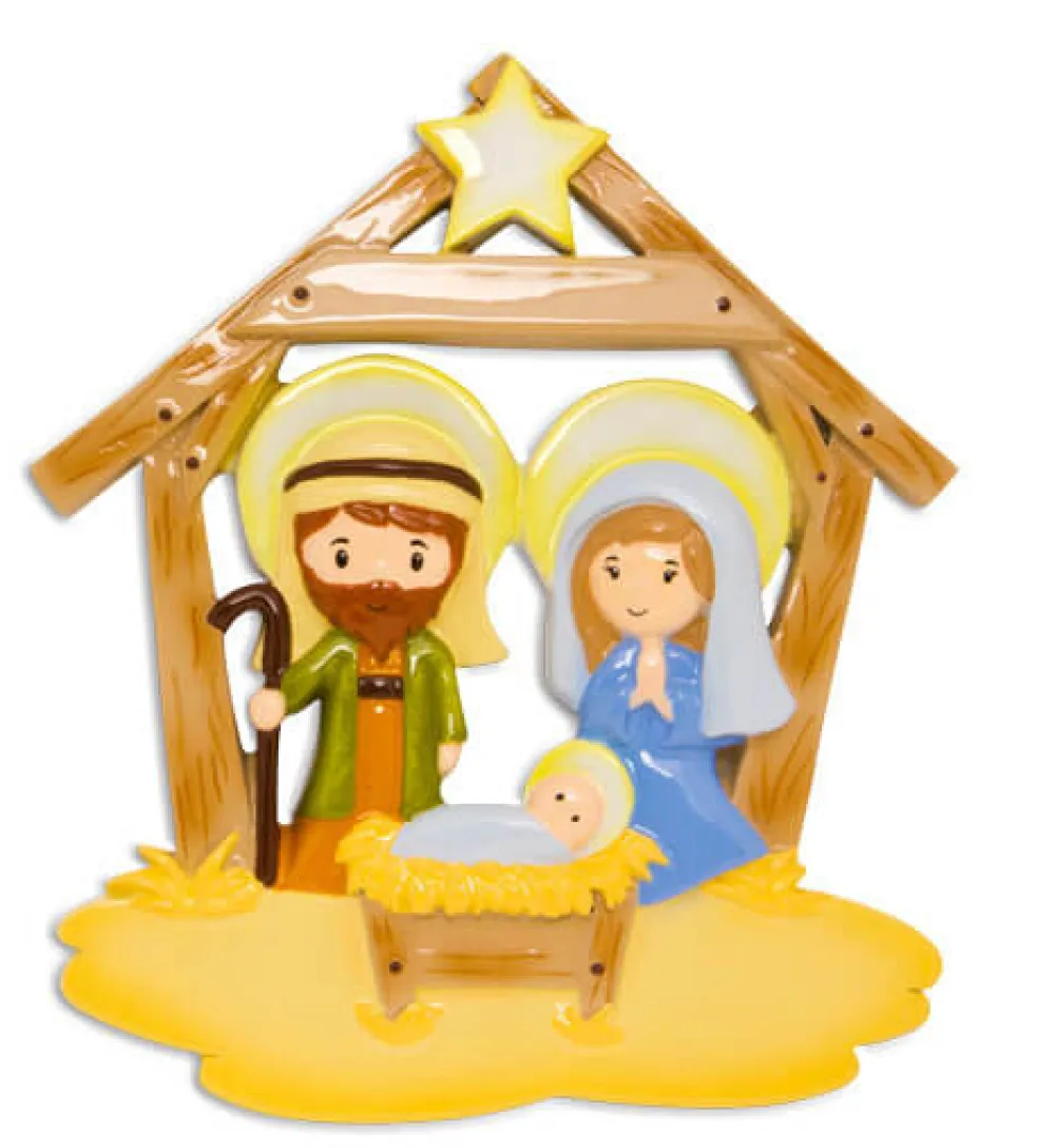 Decorator's Warehouse 5" Nativity Customizable Ornament > Christmas Ornaments|Christmas Decor