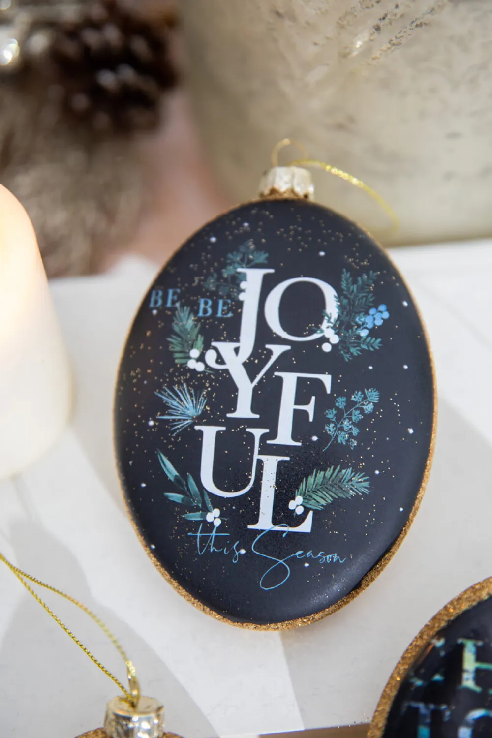 Decorator's Warehouse 5” Nativity Scene Glass Disc Ornament > Christmas Decor|Nativity Ornaments